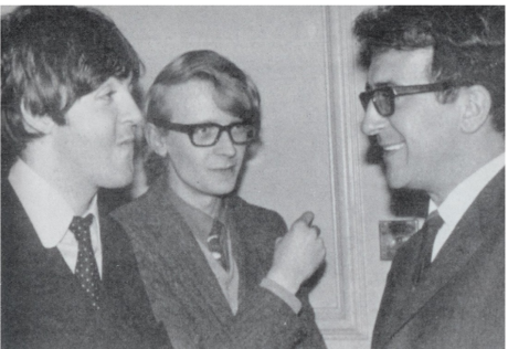 Paul McCartney, Barry Miles and Luciano Berio 1966.