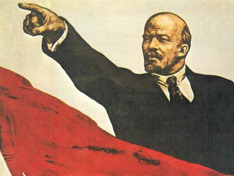 Propaganda poster of Lenin