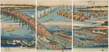 Hiroshige - view of the Sumida river from Nihonbashi